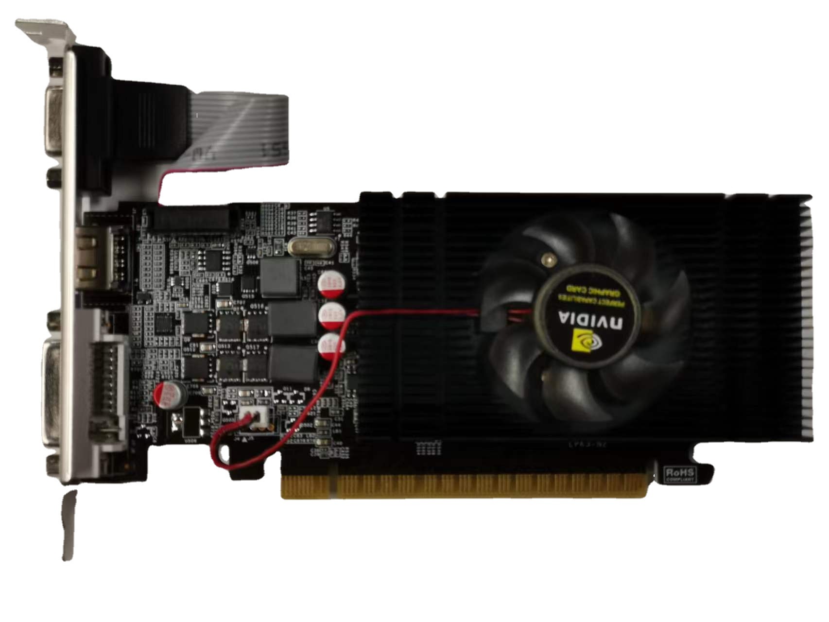 全新 GT730 2GB DDR5 128bit台式电脑显卡小机箱半高刀卡支持10代