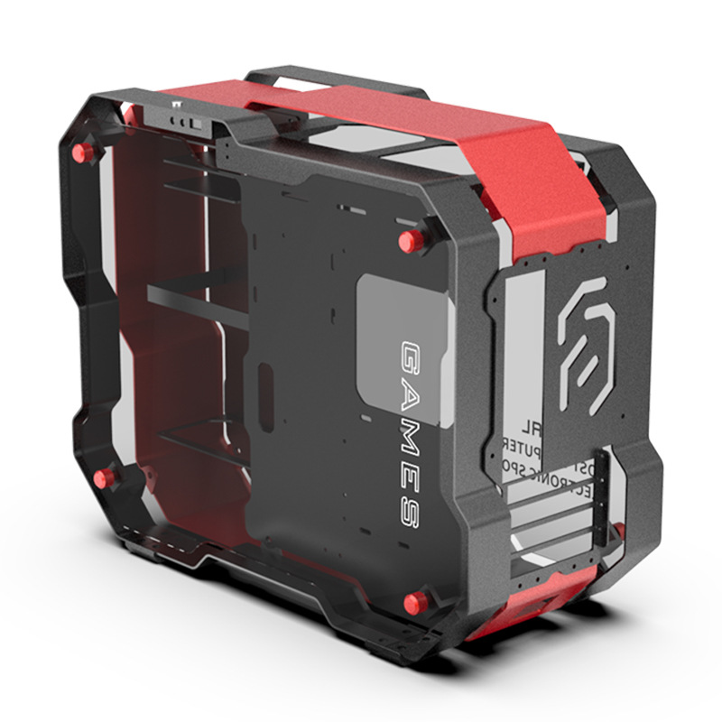 Zeaginal/炽果ZC-06M迷你MATX全铝钢化玻璃DIY台式电脑水冷小机箱