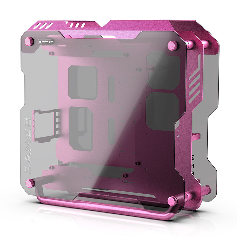 Zeaginal/炽果 ZC-01 ATX全铝钢化玻璃DIY台式机水冷游戏机箱全新