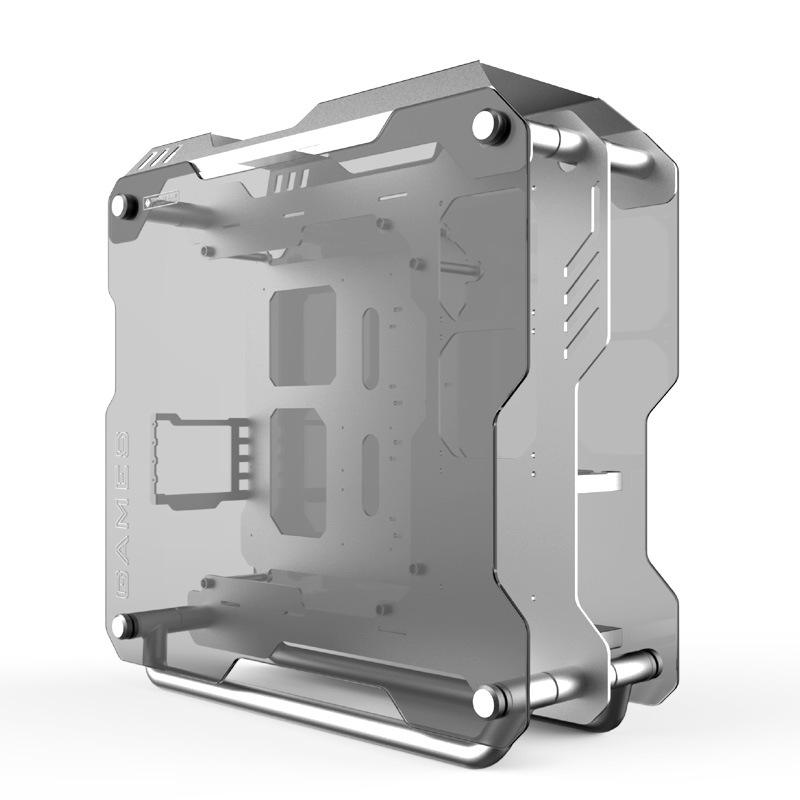 Zeaginal/炽果 ZC-01 ATX全铝钢化玻璃DIY台式机水冷游戏机箱全新