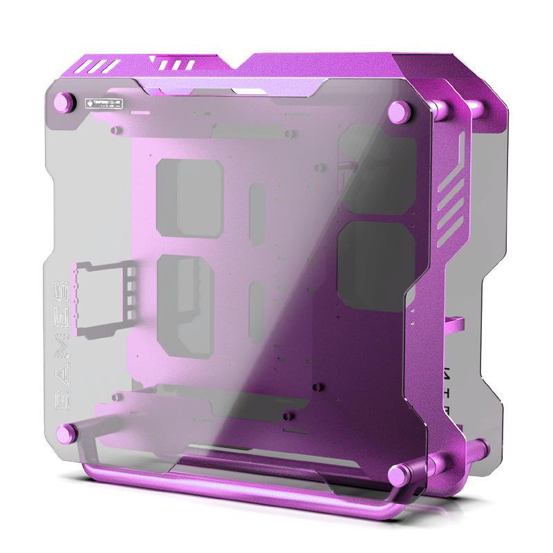 Zeaginal/炽果 ZC-01 ATX全铝钢化玻璃DIY台式机水冷游戏机箱全新