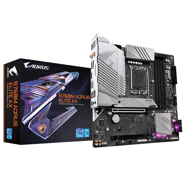 新品技嘉B760M AORUS ELITE AX D5电脑主板适用13代13600K13790F