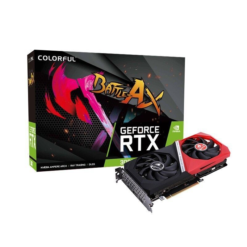 战斧 GeForce RTX 3060 DUO 12GB V2 L GDDR6电竞游戏电脑显卡