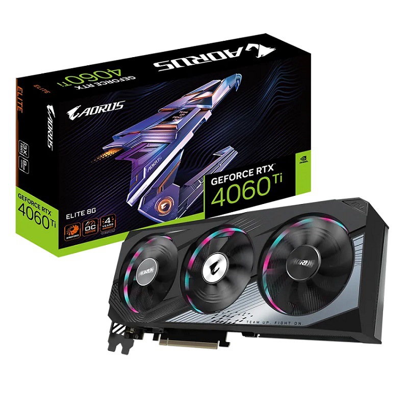新品AORUS GeForce RTX 4060 Ti ELITE 8G DLSS3电竞游戏电脑显卡