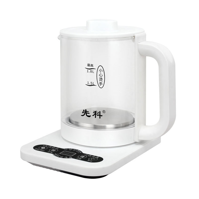 严选先科养生壶 家用多功能玻璃电热水壶煮茶器花茶杯烧水煎药壶