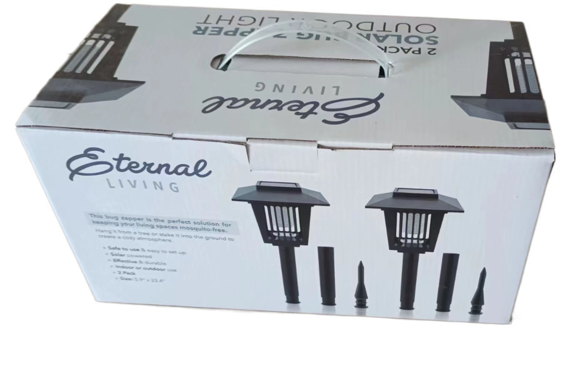 太阳能灭蚊灯灭蚊虫捕蚊诱蚊神器户外庭院花园防雨插地草坪灯