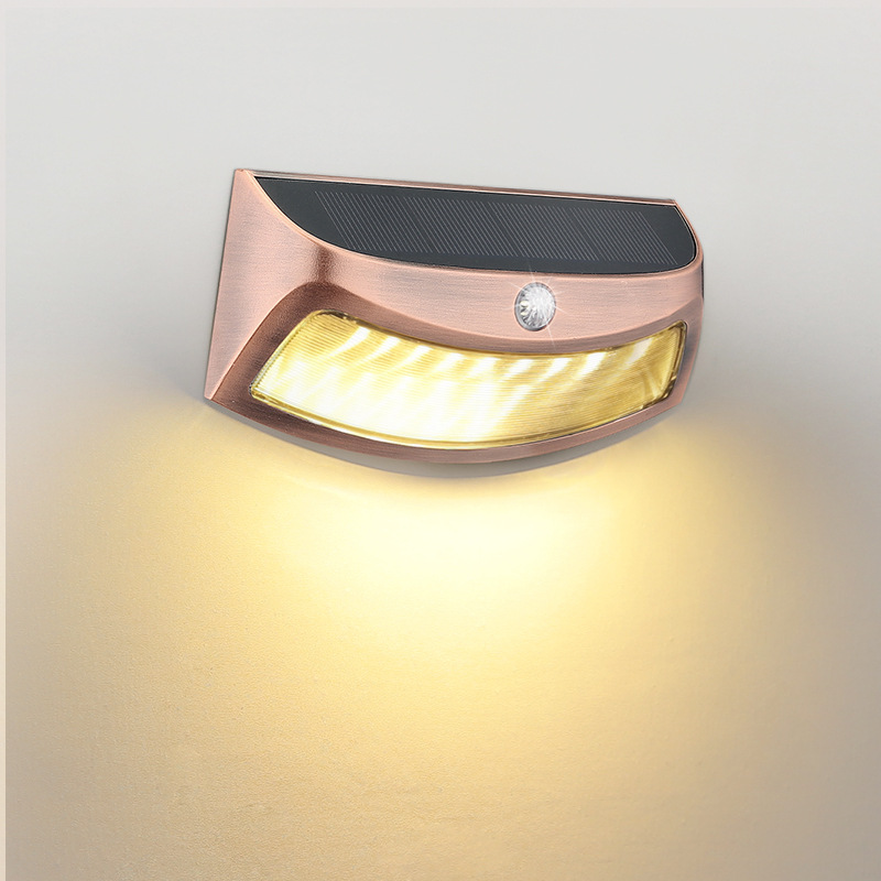 跨境热卖太阳能灯 户外复古装饰庭院灯别墅花园围墙照明防水壁灯