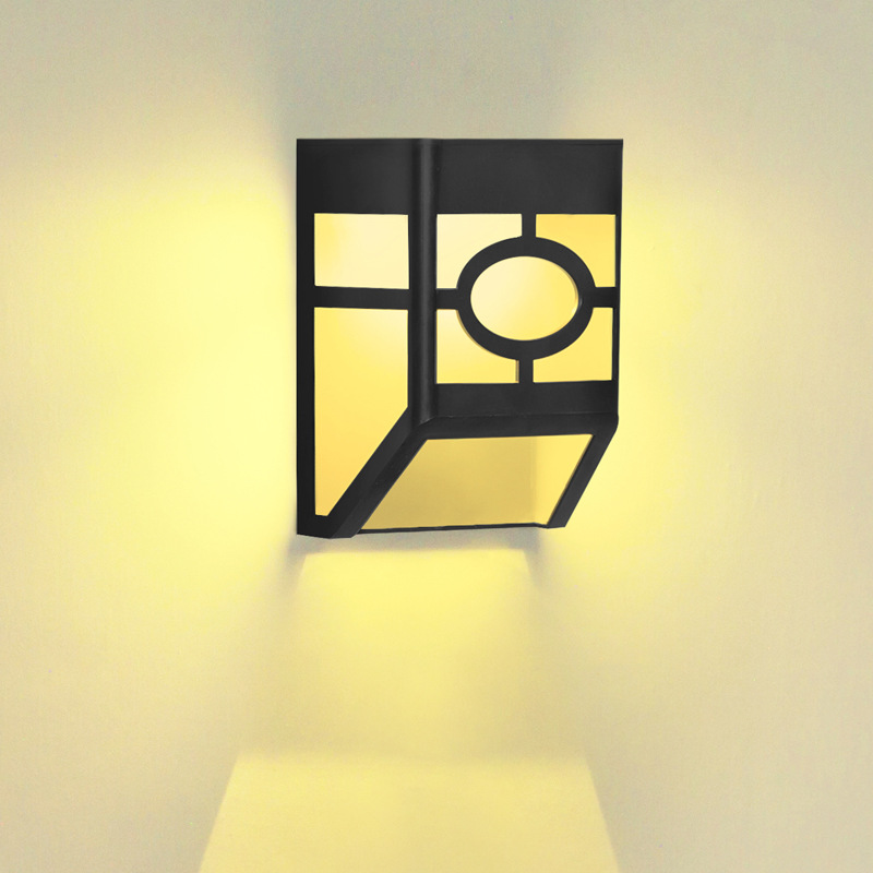 跨境太阳能壁灯 家用室外花园景观装饰庭院氛围太阳能壁灯 亚马逊