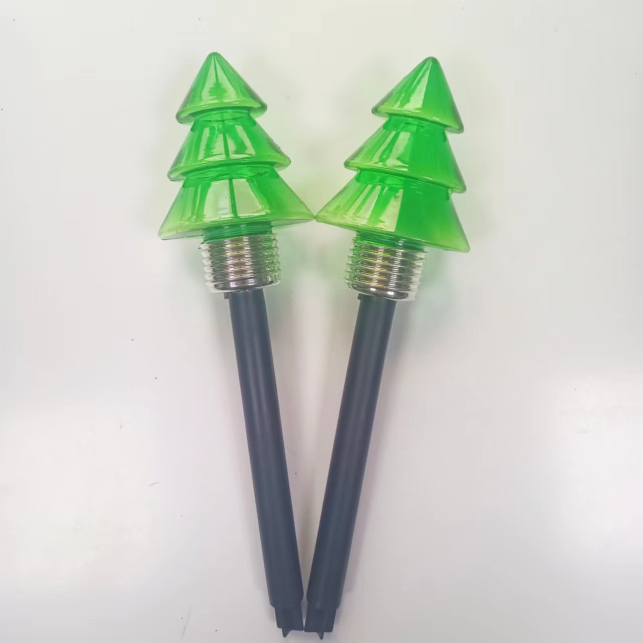 户外太阳能圣诞灯糖果色塑料草坪圣诞灯庭院太阳能氛围灯灯