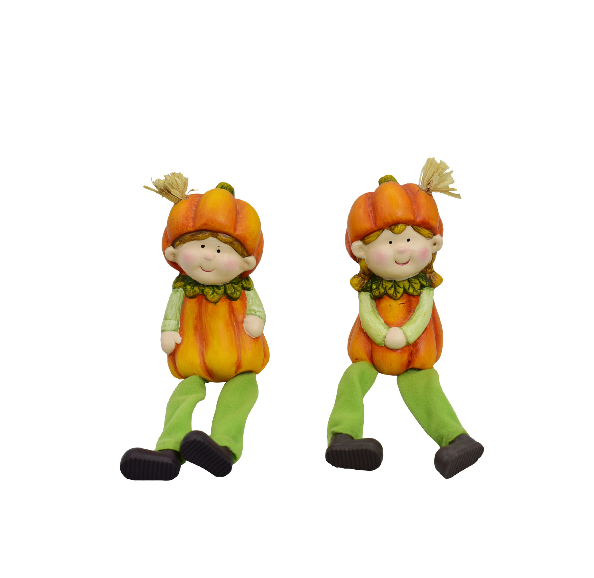 跨境新款创意小矮人玩偶礼物娃娃陶瓷工艺品桌面南瓜人物装饰摆件