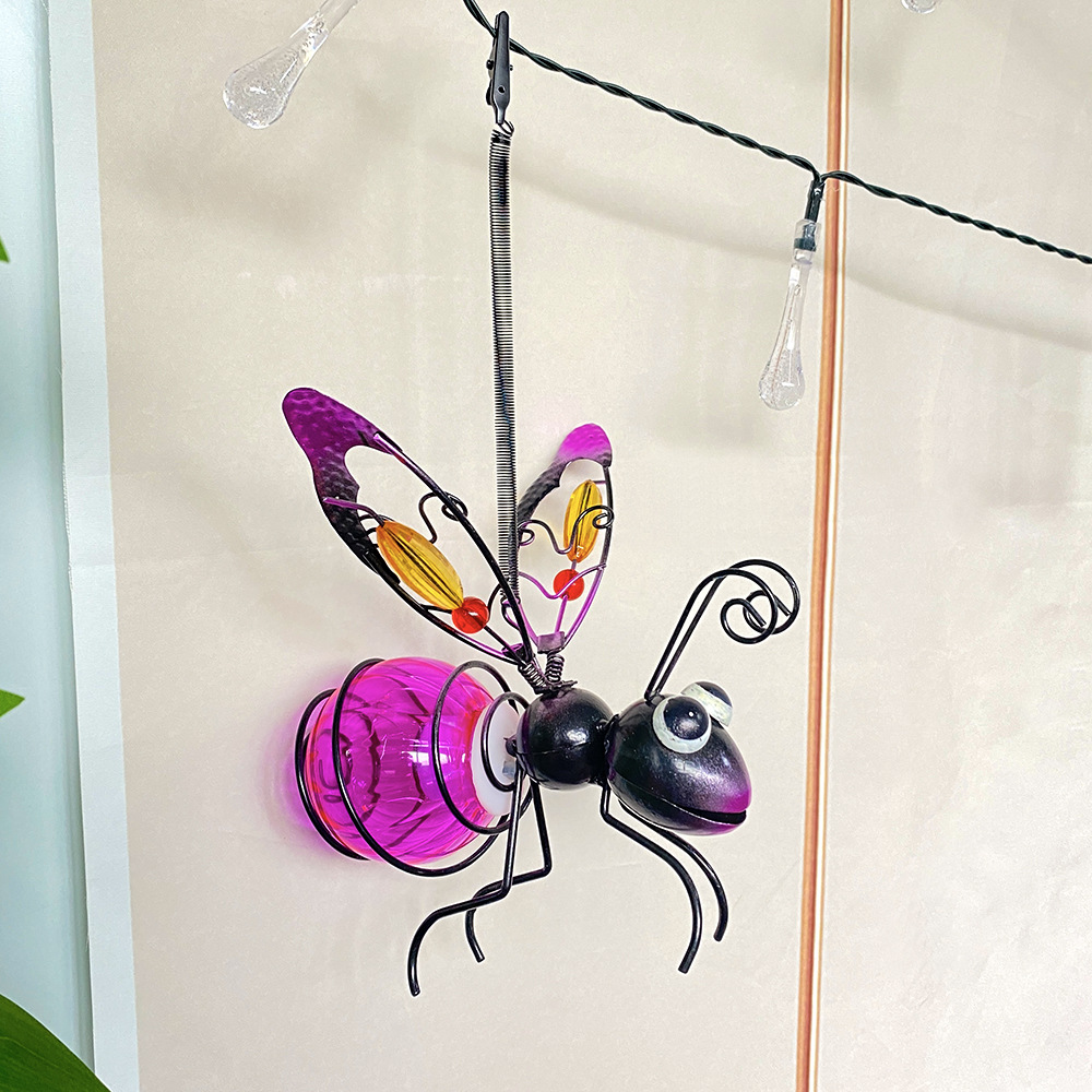 亚马逊创意铁艺卡通彩绘仿真蚂蚁工艺摆件壁挂墙贴装饰工艺品批发