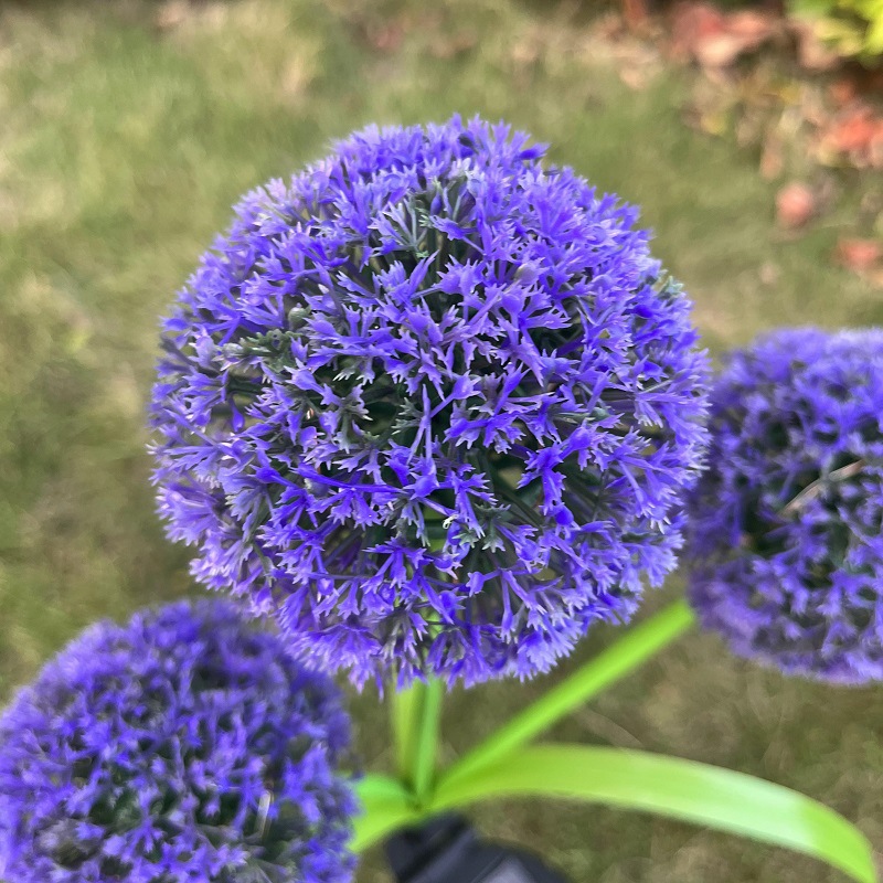 新款led太阳能3头葱花灯2功能常亮闪烁户外别墅花园装饰氛围灯