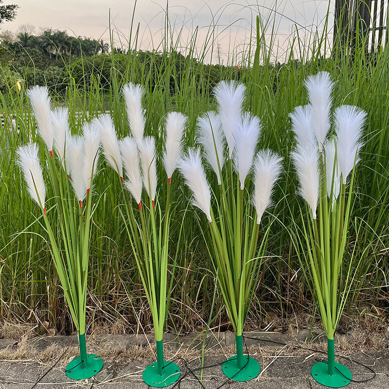 新款仿真光纤芦苇灯 户外led芦苇景观灯广场亮化景区装饰灯地插灯