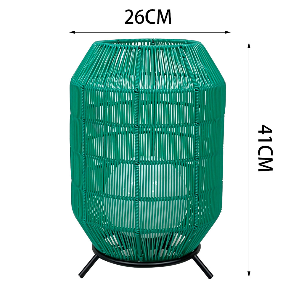 博瑞太阳能灯户外灯藤编庭院灯solar light感应灯家用防水草坪