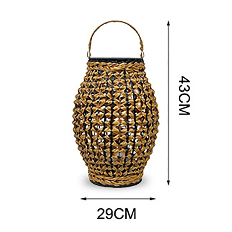 手工藤编藤艺中式太阳能灯藤灯简约餐厅民宿客厅卧室田园阳台茶室