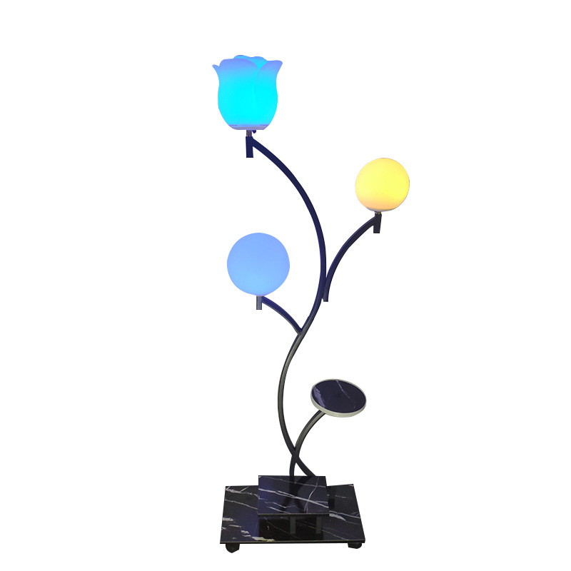 厂家直供轻奢装饰落地灯客厅沙发创意茶几置物架ins网红氛围LED灯