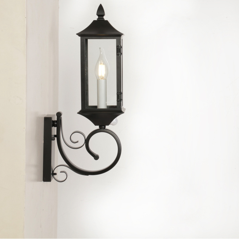 人体感应壁灯户外复古感应庭院灯过道防水墙壁灯楼梯照明灯具批发