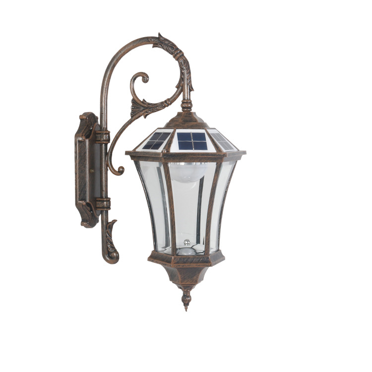 中山北欧太阳能壁灯家用免布线庭院灯阳台别墅防水户外照明灯具