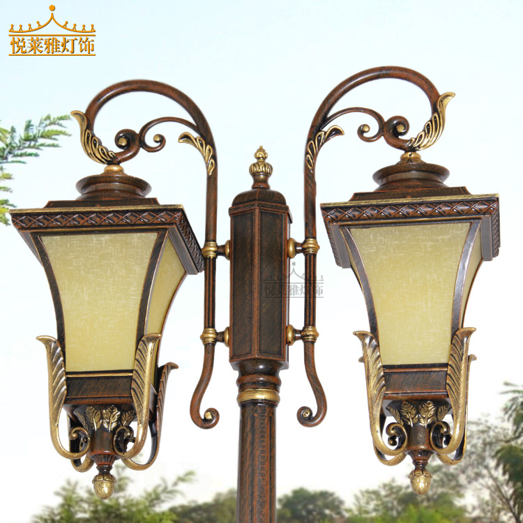 中山欧式铝材庭院灯小区亮化防水路灯户外复古景观灯照明灯具批发