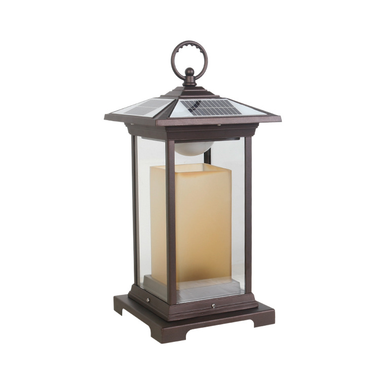 中山太阳能落地灯户外草坪灯防水柱头灯批发照明灯具智能庭院灯