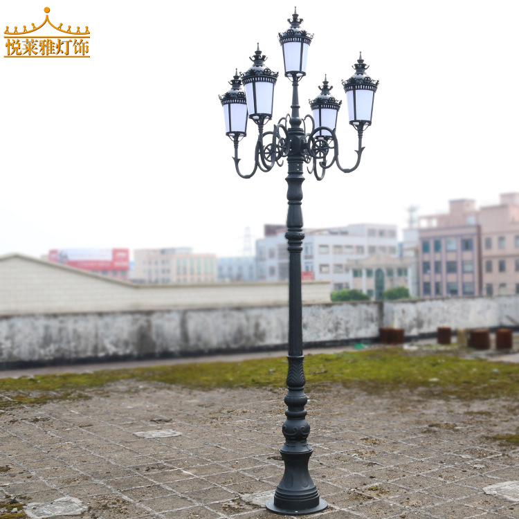 铝制北欧庭院灯公园防水草坪灯户外小区照明景观灯复古路灯批发