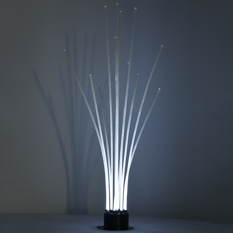 厂家定制led通体光纤灯可定制造型发光芦苇灯户外景区装饰氛围灯