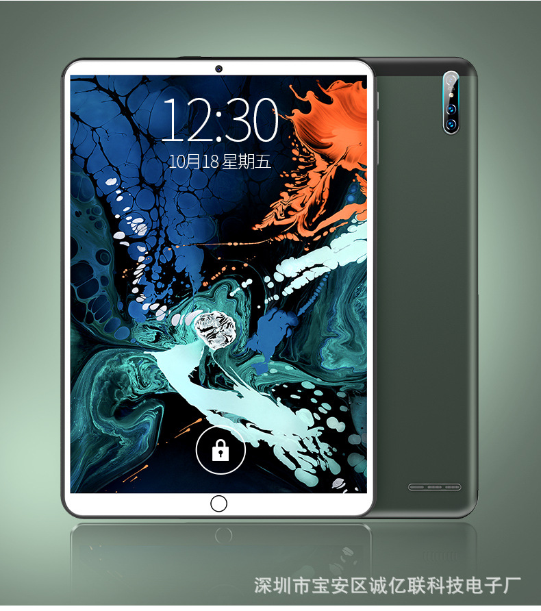 跨境批发 P30 10.1寸安卓10八核8+512GB游戏学习通话手机平板电脑