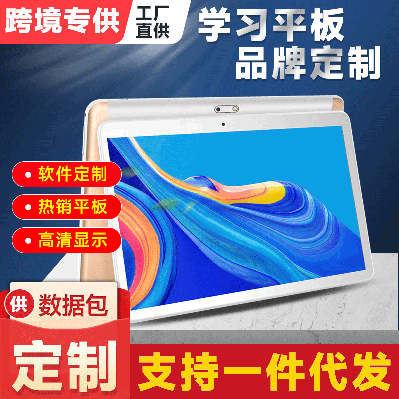 跨境10.1英寸智能真八核教育平板电脑高清lps屏网课学习机厂家批