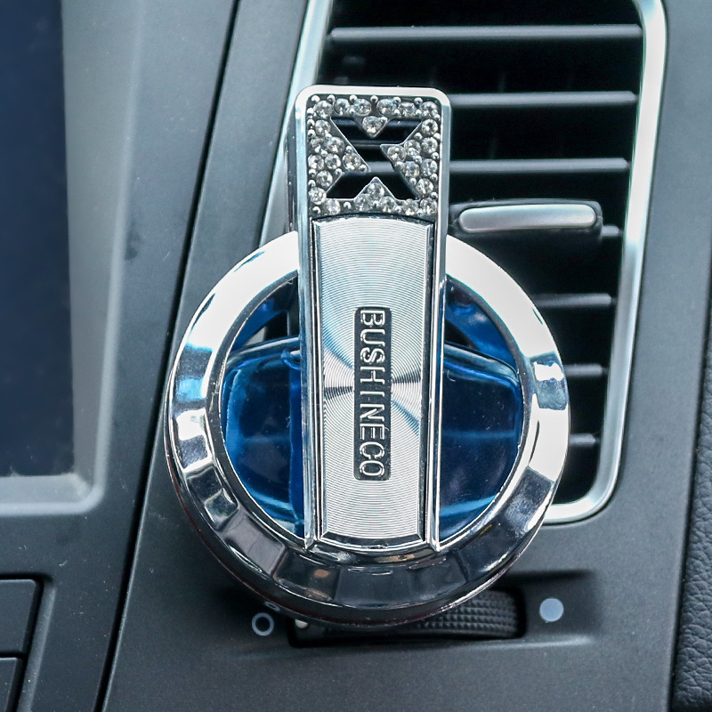 佰香岛空调出风口香水夹车载香水座镶钻汽车出风口香熏香水补充液