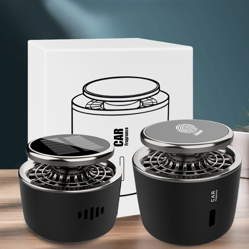 车载香薰汽车内香水小摆件除臭异味清新剂除烟甲醛太阳能充电礼品