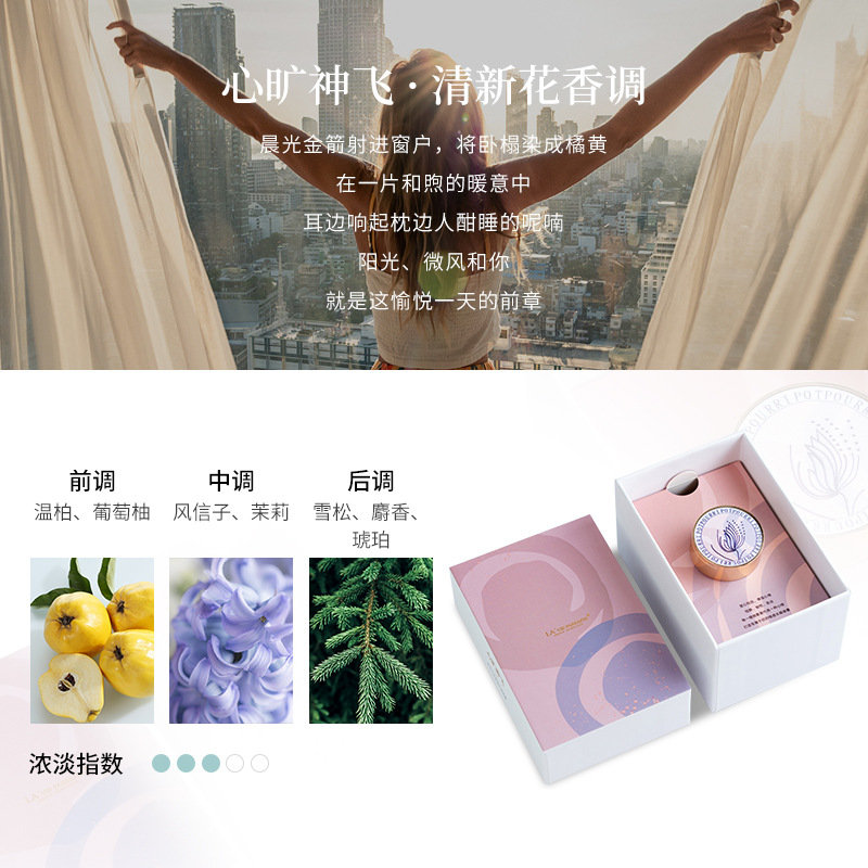 厂家车载香薰出风口香水汽车香氛礼盒持久清新淡香装饰两片装