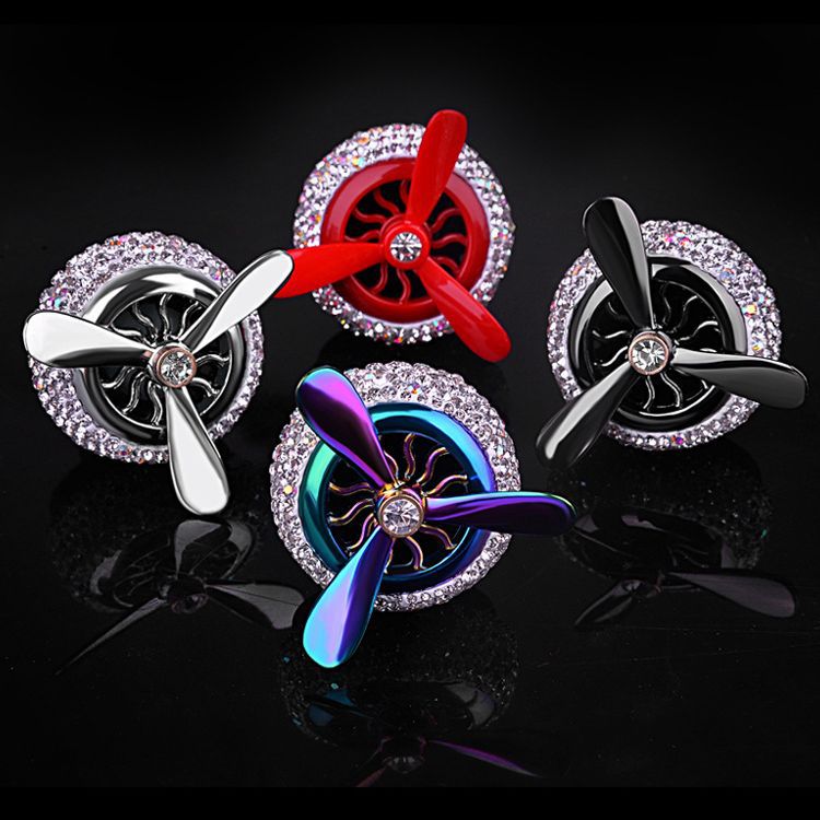 汽车空调出风口香水彩色空军二三号车内装饰车载香薰车用香膏淡香