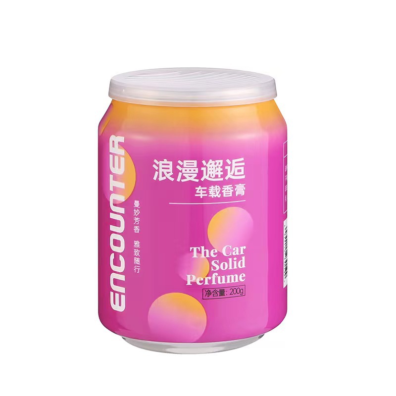 可乐罐车载香水汽车香薰摆件车内固体香膏持久淡香氛汽车装饰香薰