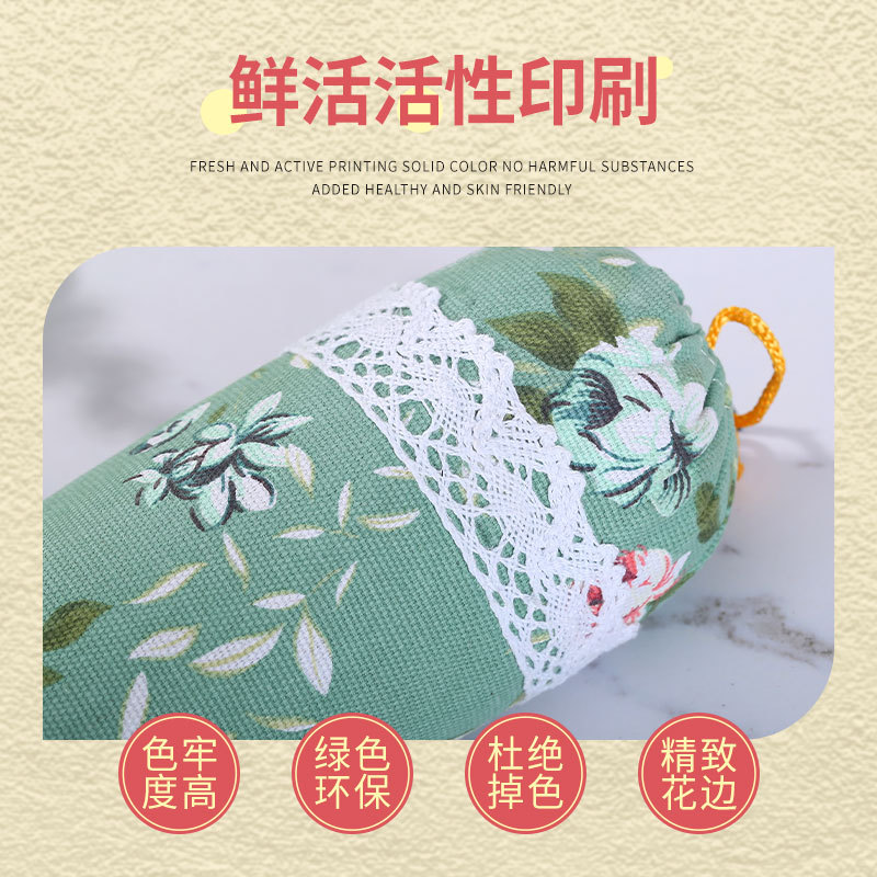 艾草颈椎枕 圆枕 大号艾灸枕艾绒圆形护颈睡觉艾草枕头厂家批发