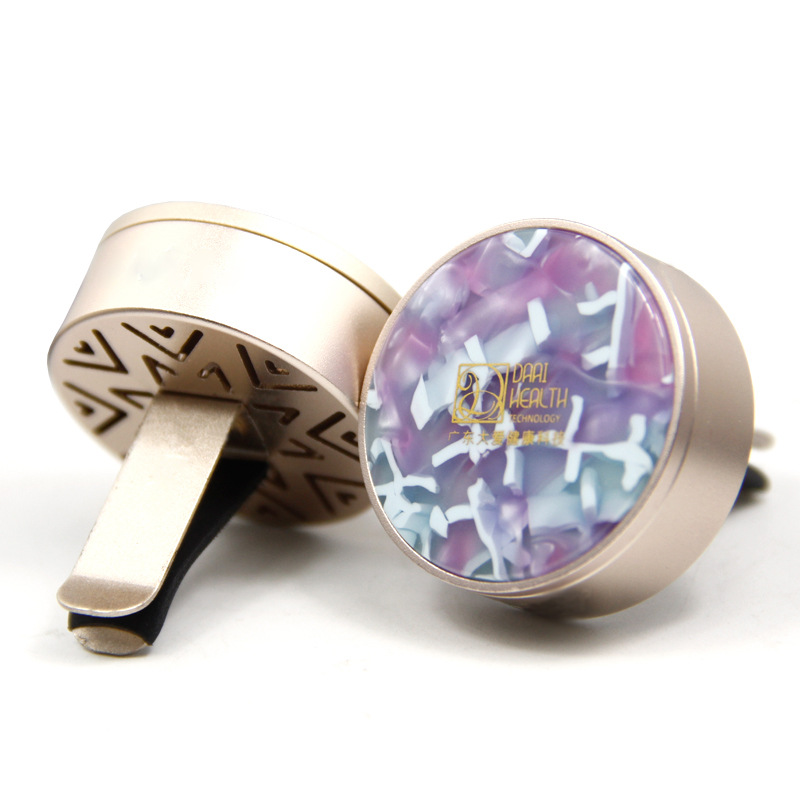 大爱定制车载香薰贝壳醋酸片香薰高档商务礼品摆件出风口汽车香薰