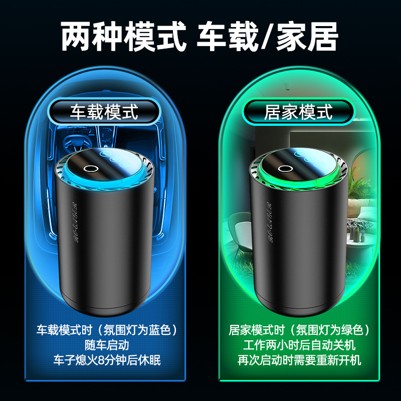 车载香薰智能自动喷雾汽车香薰机持久淡香高档装饰摆件汽车用品