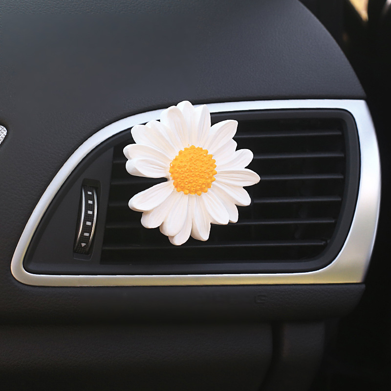 小雏菊香薰伴手礼结婚用品  车载香水扩香石汽车装饰出风口摆件