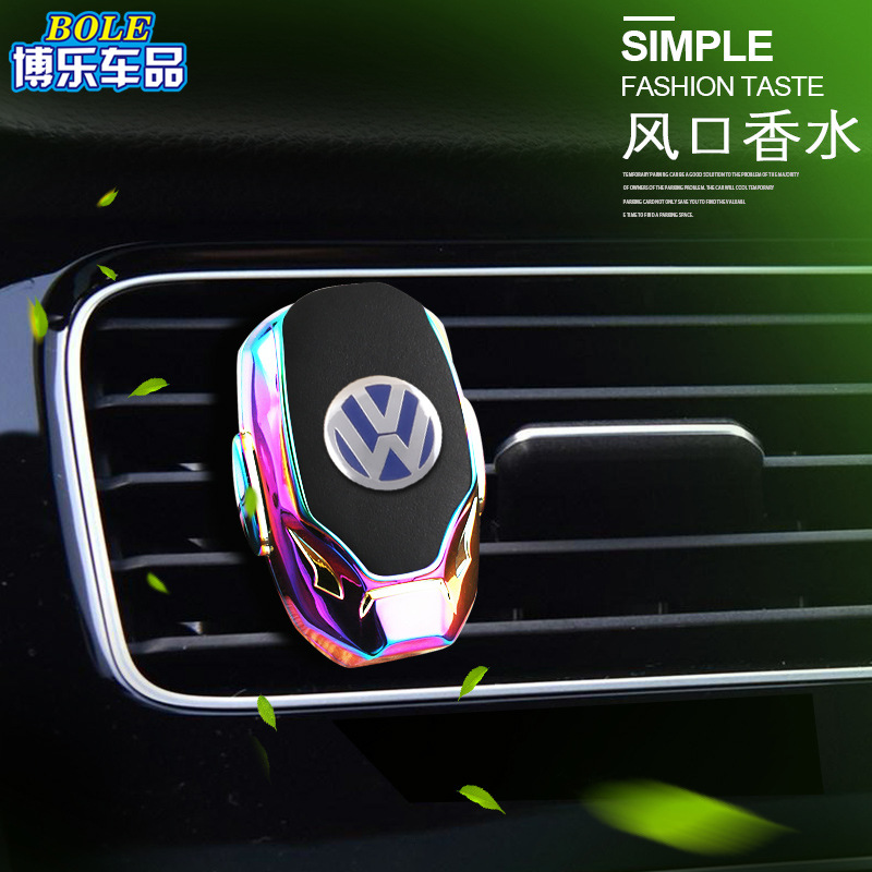 汽车用品跨境爆款钢铁侠出风口香水车内饰品创意车载香薰空调夹