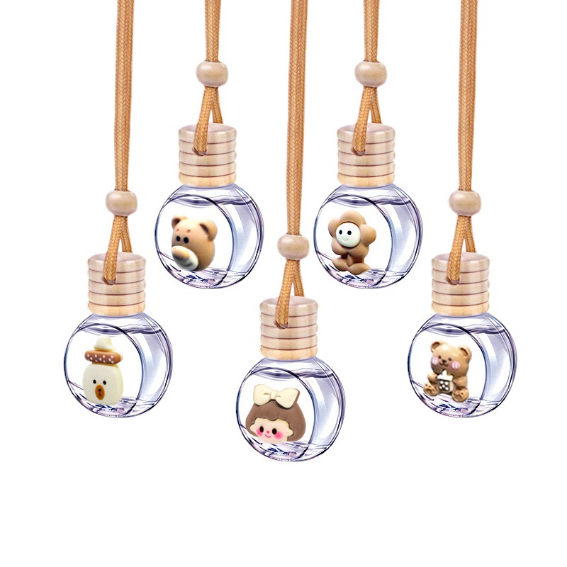 汽车香水车载空瓶挂件夹式空调出风口精油创意淡香持久祛异味香薰