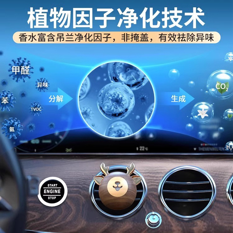 出风口车载香薰汽车香水香氛扩香器车用高档装饰空调车内摆件精油