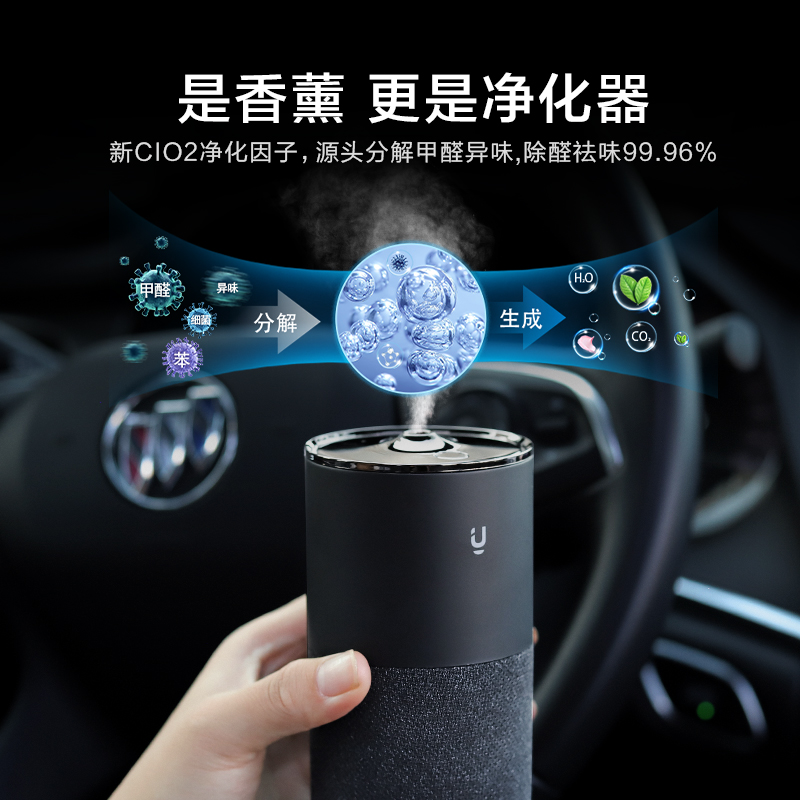 猫星人智能香薰机车载自动喷香感应高级男汽车香水喷雾补充液香氛