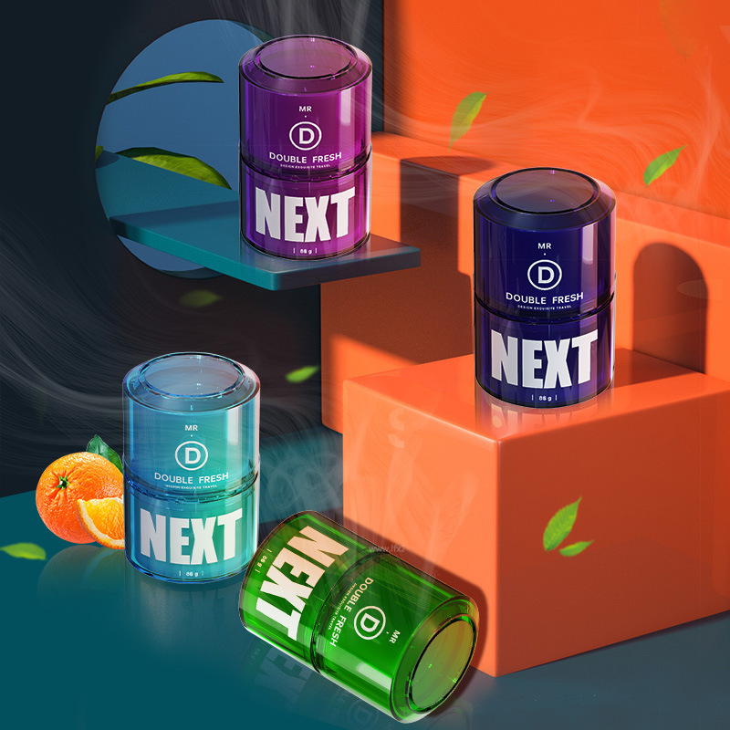 汽车香水香薰固体型香膏装饰淡香型空气清新剂芳香除异味车用香水