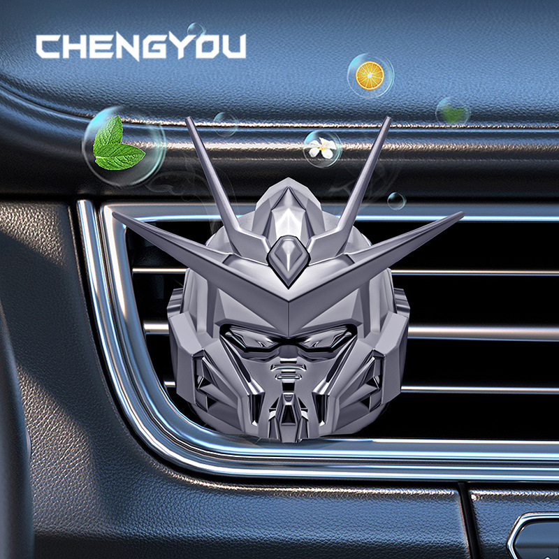 2023新机甲车载香薰汽车香水车用固体香薰汽车内饰出风口装饰摆件