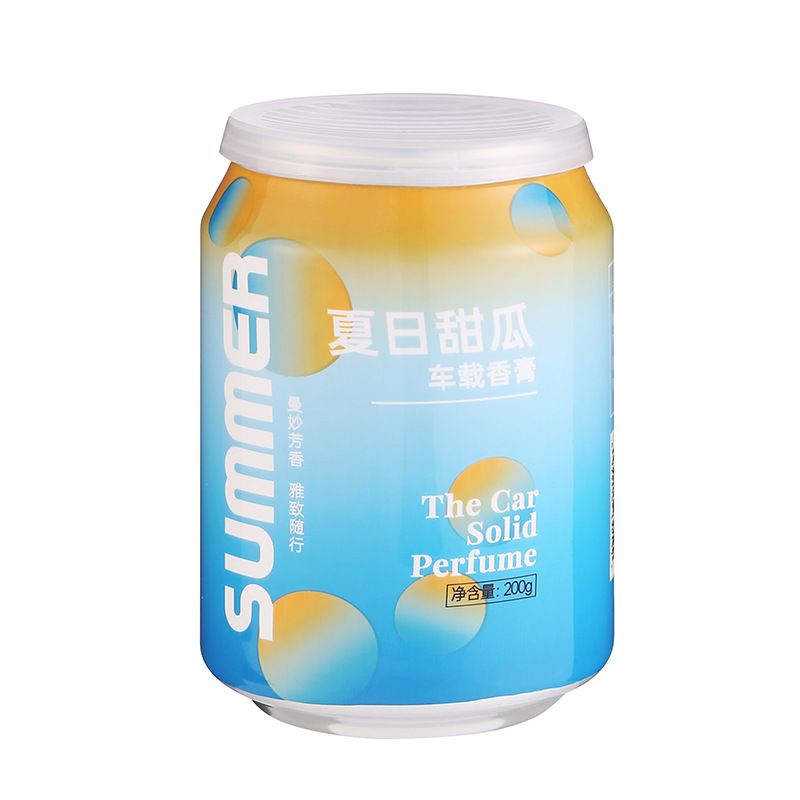 厂家新款可乐罐香膏香薰杯车载香薰缤纷炫彩杯车载香膏汽车内饰品