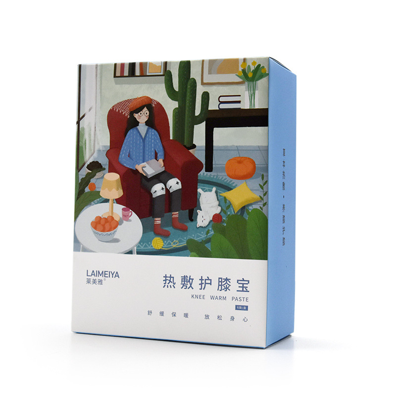 艾草暖贴自发热护膝贴膝关节膝盖蒸汽热敷贴暖宝宝暖膝贴现货批发