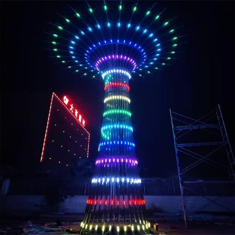 中华灯户外道路照明灯中式仿古多头庭院灯广场大型LED景观灯厂家