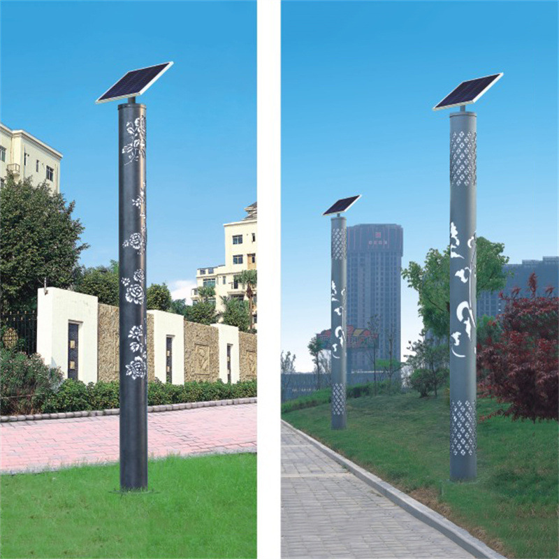 定制市电路灯市政道路照明灯6米8米民族风高低臂双头LED景观路灯