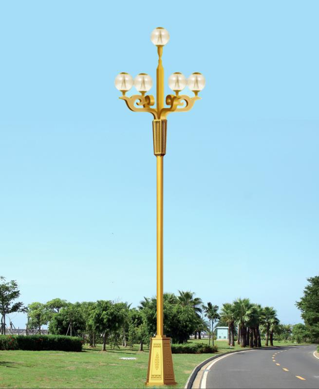 华威特太阳能庭院灯户外3米路灯小区公园道路广场铝型材LED景观灯