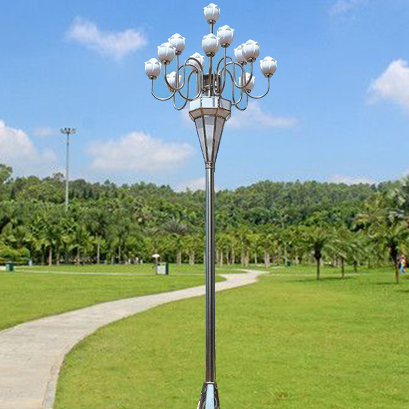 华威特生产LED玉兰灯中华灯园林广场不锈钢景观路灯庭院灯定制