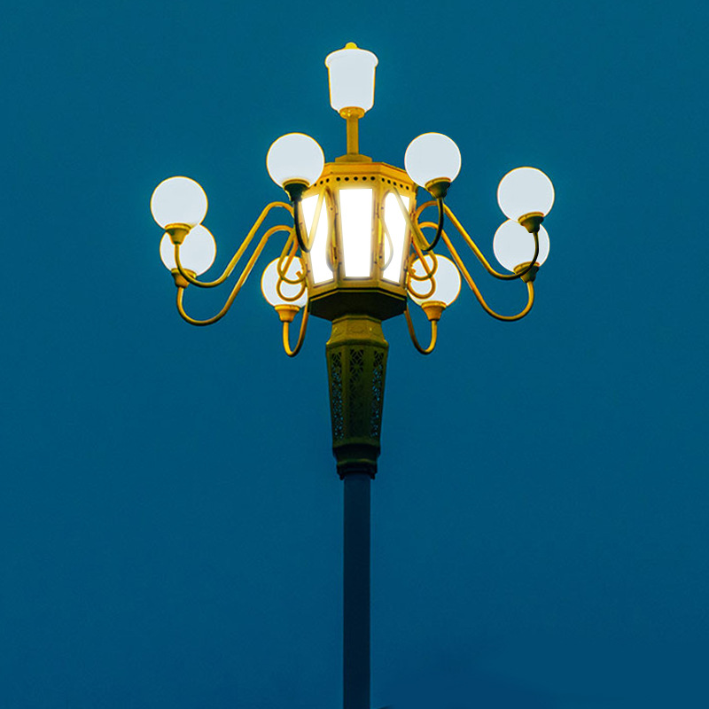 中华灯大型组合路灯市政道路照明灯广场公园LED玉兰灯景观灯厂家